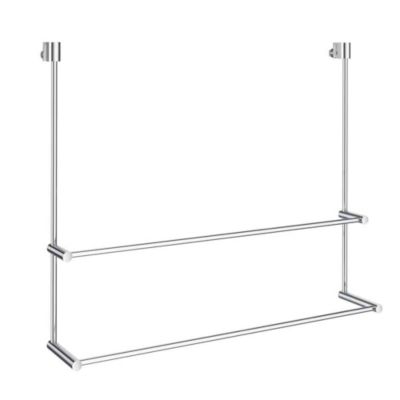 Smedbo No Drill Double Towel Rail For Shower Glass