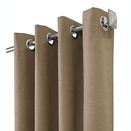 Plow & Hearth ThermaPlus Slubbed Blackout Curtains with Grommets, 95