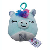 Scented Squishmallows Justice Exclusive Crystal the Unicorn Letter &quot;N&quot; Clip On Plush Toy