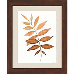 Metaverse Art Fall Leaf Stem II by Cindy Jacobs 14-Inch x 17-Inch Framed Wall Art