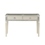 Lexicon Juliette Collection Sofa Table with 2 Dovetail Drawers, Champagne