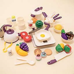 PopFun 53 Pcs Kitchen Toy Pretend Play Set