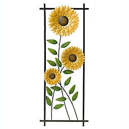 Plow & Hearth Sunflower Garden Metal Trellis/Wall Art