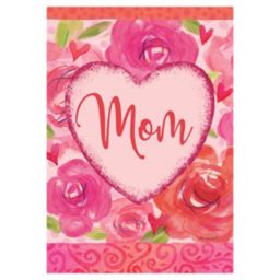 Custom Decor Mom Heart Garden Flag