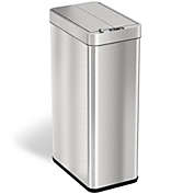 iTouchless Stainless Steel Wings Lid Sensor Trash Can with AbsorbX Odor Filter 18 Gallon Silver