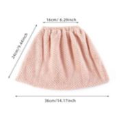 Department Store 2pcs Multi Function Coral Velvet Broom Cover Cloth Floor Mop With Reusable Microfiber Absorbent Mop Household Cleaning Accessories (Pink)