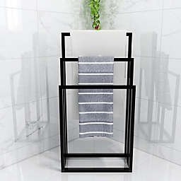 Inq Boutique Metal Freestanding Towel Rack 3 Tiers Hand Towel Holder Organizer for Bathroom Accessories RT