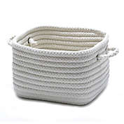 Infinity Merch 11" White Handmade Braided Basket