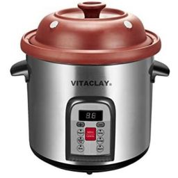 VITACLAY ORGANIC CLAY STOCK POT AND MULTI-CROCKS / VM7800-5C- 6 QUART