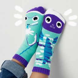 DOLPHIN & FISH PALS SOCKS ~ KIDS SIZE
