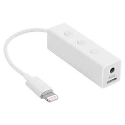 Cable Wholesale Apple Authorized 3.5mm audio plus charge, lightning Male to Female Adapter Cable - 6 inch