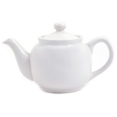 Amsterdam 2 Cup Teapot - White - Pack Size Option - Case of 24