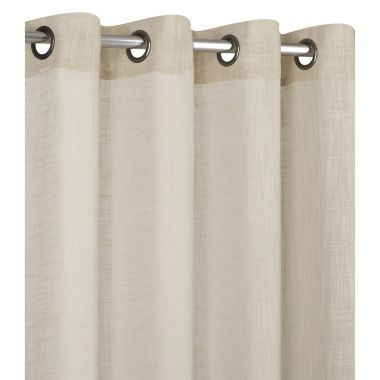 Kate Aurora 2 Pack Semi Sheer Linen Blend Grommet Top Window Curtains - 52 in. W x 84 in. L, Linen. View a larger version of this product image.
