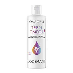 Codeage Teen Omega-3 Fatty Acid EPA & DHA Fish Oil + Vitamin D3 & E Liquid Supplement - 16 fl oz
