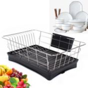 Kitcheniva Kitchen Dish Bowl Drain Rack Dish Drying Tray Cutlery