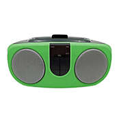Proscan - BoomBox/Portable CD Player with AM/FM Radio, AUX Input, Green