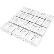 Juvale Jewelry Display Gift Boxes for Weddings & Anniversaries (2 x 3.2 in, Silver, Paper, 24 Pack)