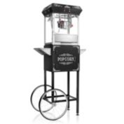 Olde Midway Vintage Style Popcorn Machine Maker Popper with Cart and 6-Ounce Kettle