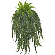 Nearly Natural 58" Boston Fern Artificial Hanging Plant