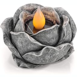 VP Home Zen Blossom Solar Powered LED Outdoor Decor Garden