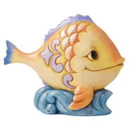 Enesco Jim Shore Mini Fish Figurine 3.5 Inch Multicolor 6012425