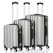 Kitcheniva 3-Pieces Luggage Travel Set Bag ABS Trolley Hard Shell