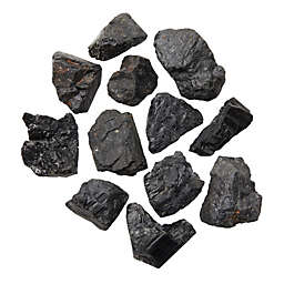 Okuna Outpost Natural Black Tourmaline Stone, Bulk Raw Crystals and Healing Stones in Pouch (1lb)