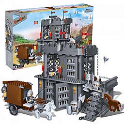 BanBao Interlocking Blocks Black Sword Prison Building Set (705 Pieces & 6 Mini-Figures)