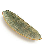 GAURI KOHLI Lugo Green Gold Decorative Platter 19"