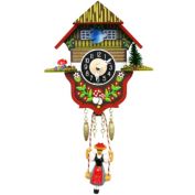 Alexander Taron 5" Engstler Battery-Operated Mini Cuckoo Wall Clock