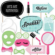 Big Dot of Happiness Spa Day - Photo Booth Props Kit - 20 Count
