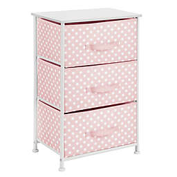 mDesign Fabric 3-Drawer Closet Storage Organizer Furniture Unit