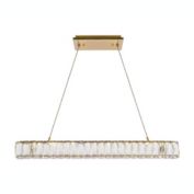 Elegant Lighting Home Decorative Monroe 31 inch LED linear pendant - Gold