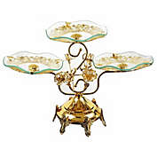 Stock Preferred 3-Layer Round Cupcake Stand in Gold