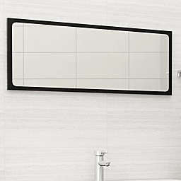 vidaXL Bathroom Mirror Black 39.4