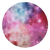Insten Nebula Galaxy Mouse Pad Round, Non Slip Rubber Base, Smooth Surface Mat, For Home Office Gaming, Pink