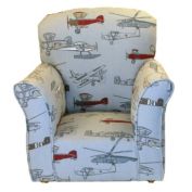 Brighton Home Furniture Toddler Rocker in Airplaine Printed Cotton