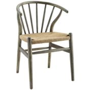 Modway Flourish Spindle Wood Dining Side Chair (3338-GRY)