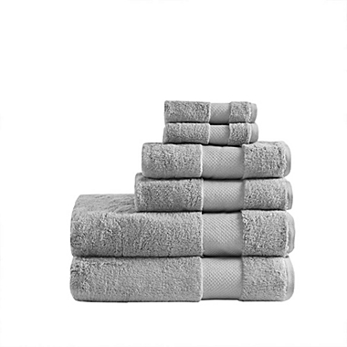 Madison Park Signature. 100% Cotton 6pcs Bath Towel Set.. View a larger version of this product image.