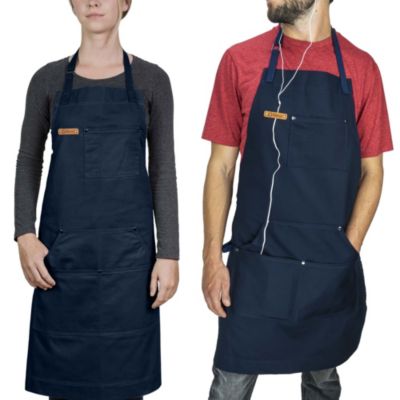 King of the Grill Beer Pocket Novelty Apron Black-Insulated Grilling Apron 