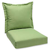 CC Outdoor Living 44" Sunbrella Green Outdoor Patio Deep Seating Cushion and Back Pillow