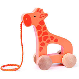 Hape Toys- Giraffe Wooden Push and Pull Toddler Toy