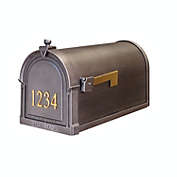 Special Lite Products SCB-1015-FN-SW Berkshire Curbside Mailbox with Front Numbers - Swedish Silver
