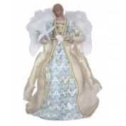 Santa's Workshop Coastal Angel Christmas Tree Topper 16 Inch Multicolor