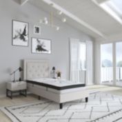 Merrick Lane Luna 10 Inch Hybrid Twin Size Mattress CertiPUR-US Certified Foam & Pocket Spring Mattress in a Box