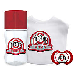 BabyFanatic 3 Piece Gift Set - NCAA Ohio State Buckeyes - Officially Licensed Baby Apparel