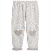 First Impressions Toddler Girl&#39;s Heart Trim Jogger Pants Gray Size 3T