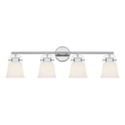 Savoy House 8-1627-4-11 Kaden 4-Light Bathroom Vanity Light in Polished Chrome (34" W x 10.5"H)