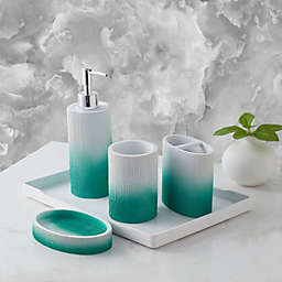 Sweet Home Collection - Urbana Green Bath Accessory Collection, 4 Piece Set