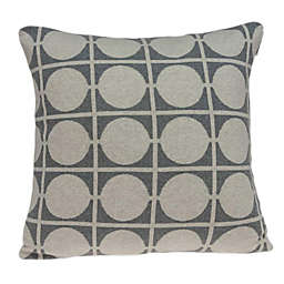 HomeRoots Geometric Design Tan and Grey Printed Pillow Cover - 20